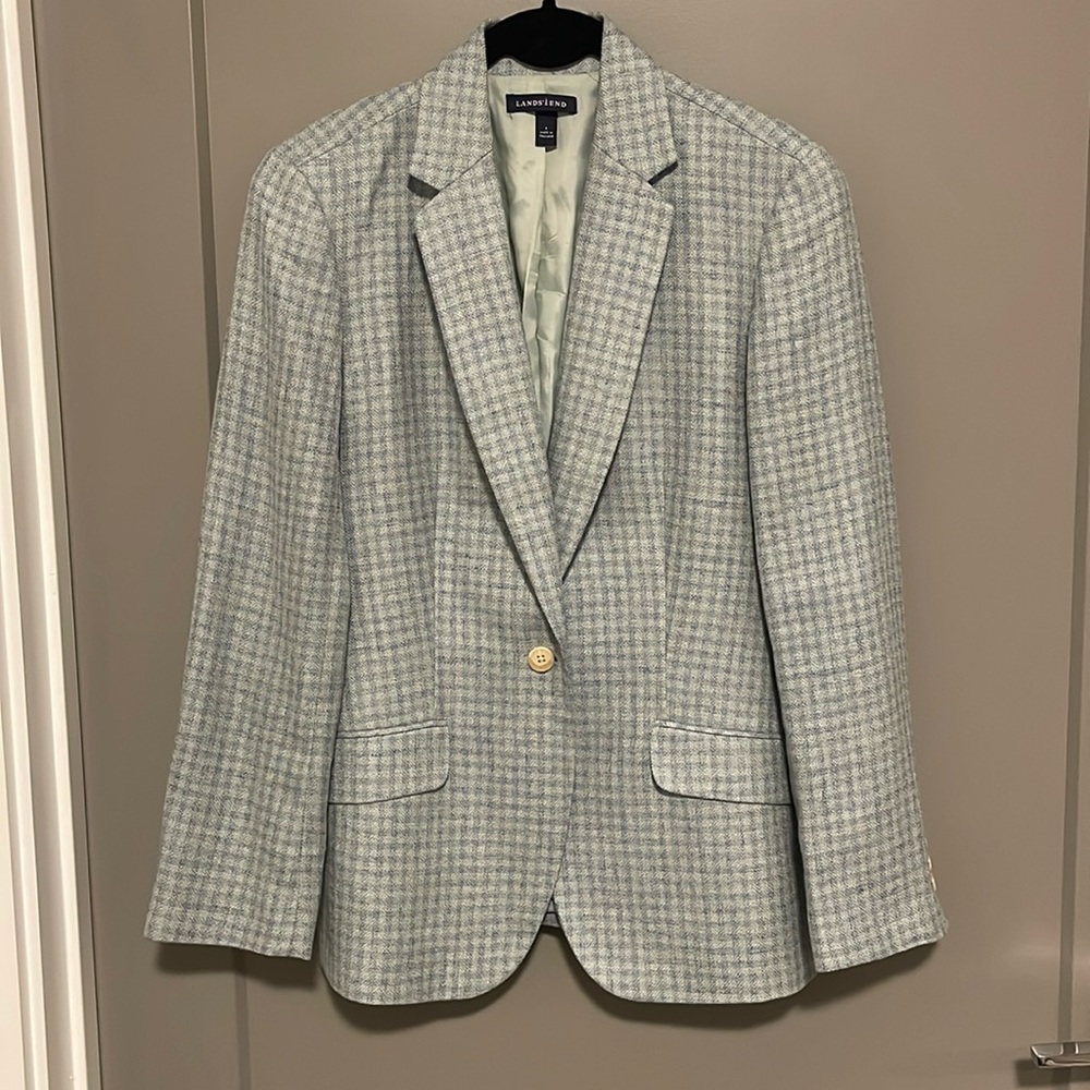 Lands' End Blazer - Light Blue
